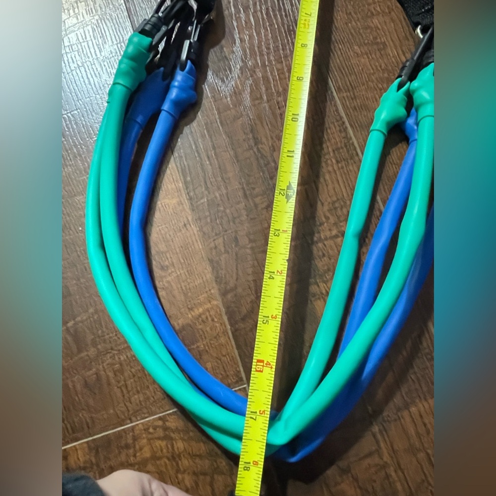 Urban Rebounding Resistance Exercise Bands W Handles & Carabiner Clips Workouts - Picture 9 of 15